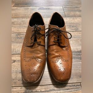 Florsheim Tan Leather Oxford Shoes